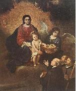 MURILLO, Bartolome Esteban The Infant Jesus Distributing Bread to Pilgrims sg oil on canvas